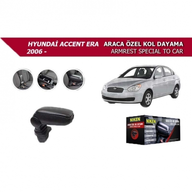 Niken Hyundai Accent Era 2006 Araca Özel Kol Dayama Siyah