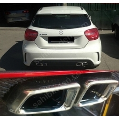 Mercedes Amg W176 Uyumlu Yedek Parça Kare Egzoz Ucu