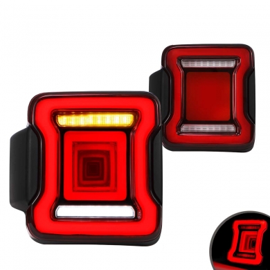Jeep Wrangler 2018-2021 Uyumlu Yedek Parça 3D Led Stop