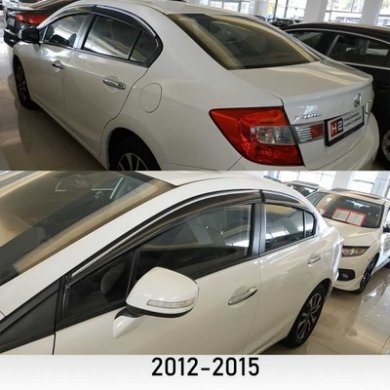 Honda Civic FB7 Uyumlu Yedek Parça 2012-2015 Cam Rüzgarlığı Krom (Çıtalı)