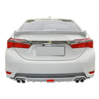 Toyota Corolla Uyumlu Yedek Parça Spoiler Boyalı Fiber