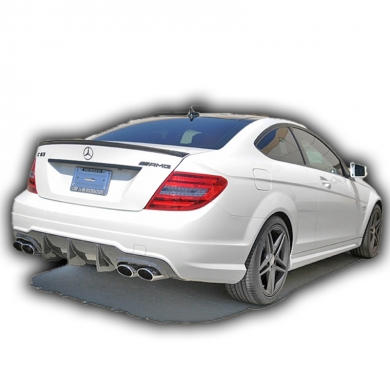 Mercedes C-Serisi W204 Uyumlu Coupe Spoiler Boyalı