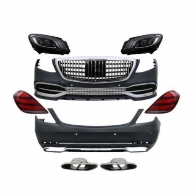 Mercedes W222 S Serisi 2014-2020 Uyumlu Maybach Body Kit (Maybach Far Ve Stop Dahil)