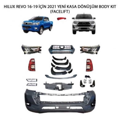 Toyota Hilux 2016-2020 İçin 2021 Yeni Kasa Dönüşüm Body Kit (Facelift)