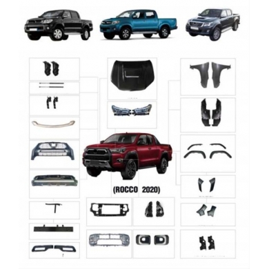 Toyota Hilux Vigo (2004-2015) 2021 Rocco Body Kit- Full Set