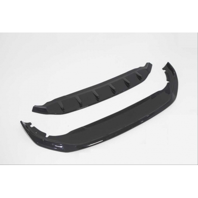 Volkswagen Golf 8 Uyumlu Yedek Parça Piano Black Ön Lip  (Parlak Siyah) (Style-Life-İmpression Tampon İçin)