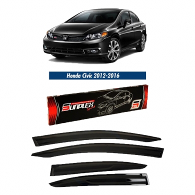 Honda Civic Uyumlu Yedek Parça 2011-2016 Sport Style Cam Rüzgarlığı