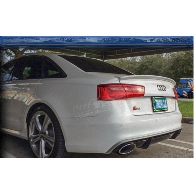 Audi A6 C7 Kasa Uyumlu Yedek Parça Anatomik Spoiler Boyalı