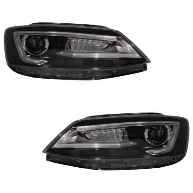 Volkswagen Jetta Mk6 VI 2011-2017 Uyumlu Yedek Parça Bi-Xenon Dinamik Akan Sinyaller Demon Görünüm
