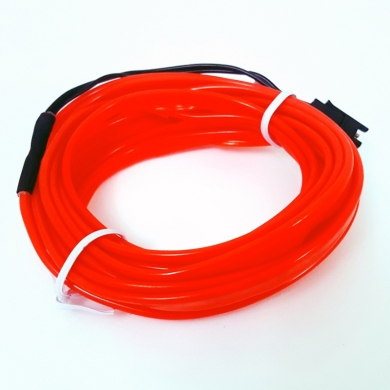 3 Metre Elwire İp Neon Led Fitili - Kırmızı