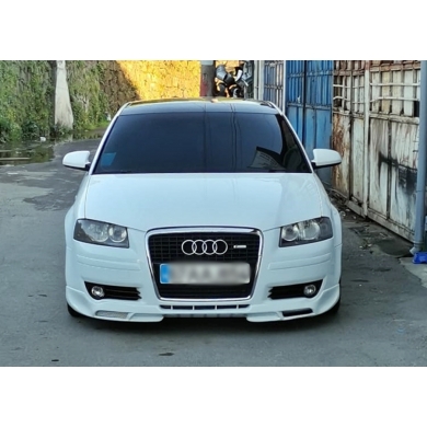 Audi A3 8P Uyumlu Yedek Parça Ön Tampon Eki Delikli