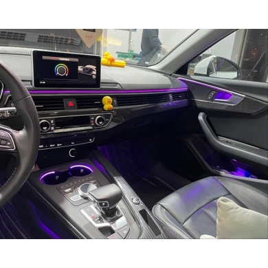 Audi A4 B9 2016+ Için Uyumlu Yedek Parça 30 Renk Ambians Aydınlatma (Tek Renk Ambians Olan Araçlar İçin)