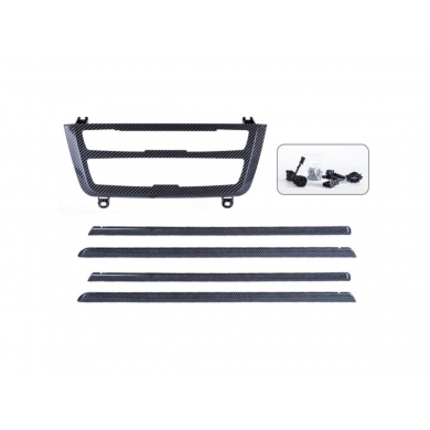 Bmw 3 Serisi F30 İçin Uyumlu Yedek Parça Ambians Set ( Klima Panel Ve Kapılar ) - Karbon Renk