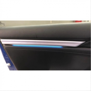 Honda Civic FC5 2016-2020 İçin Uyumlu Kapı Iç Cıta Ambians 2 Parça Mavi