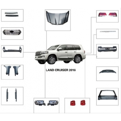 Toyota Land Cruiser 2008-2015 İçin Uyumlu Yedek Parça Facelift Body Kit (2016 + Uyumlu Görünüm)