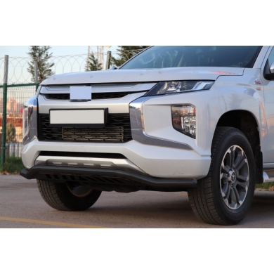 Ford Ranger Uyumlu Yedek Parça 2006+ Off Road Saclı Ön Koruma Ön Tampon Koruma Demiri Siyah GloPlus AQM4WD PST22