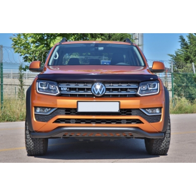 Volkswagen Amarok 2010+ Off Road Saclı Ön Koruma Ön Tampon Koruma Demiri Siyah GloPlus AQM4WD