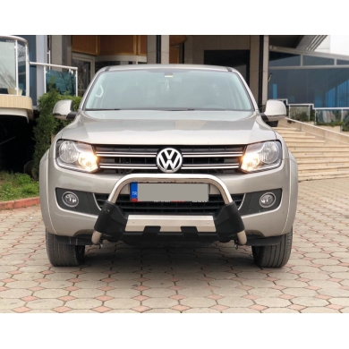 Vokswagen Amarok 2010+ Off Road Krom Poliüretan Ön Koruma Ön Tampon Koruma Demiri Amazonplus AQM4WD PWT15