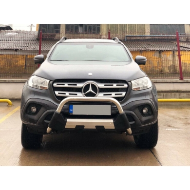 Mercedes X-Class 2017+ Uyumlu Yedek Parça Off Road Krom Poliüretan Ön Koruma Ön Tampon Koruma Demiri Amazonplus AQM4WD PWT15