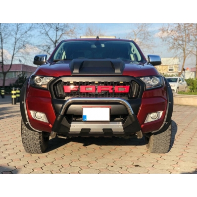 Ford Ranger Uyumlu Yedek Parça  2006+ Off Road Krom Poliüretan Ön Koruma Ön Tampon Koruma Demiri Amazonplus AQM4WD PWT15