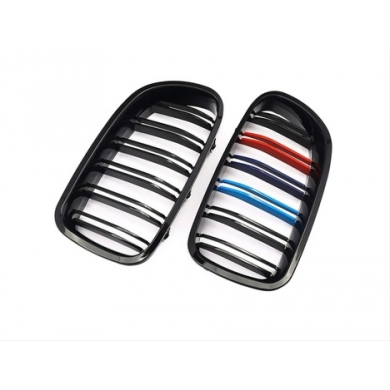 Bmw 5 Serisi F10 2011-2018 İçin Uyumlu Yedek Parça M5 Görünüm Böbrek ( Çift Çizgi Panjur ) M Renk