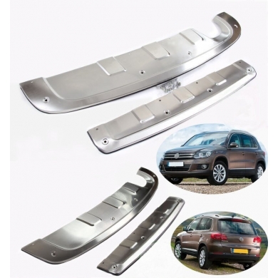 Volkswagen Tiguan 2008-2015 Uyumlu Yedek Parça Ön ve Arka Difüzör / Metal