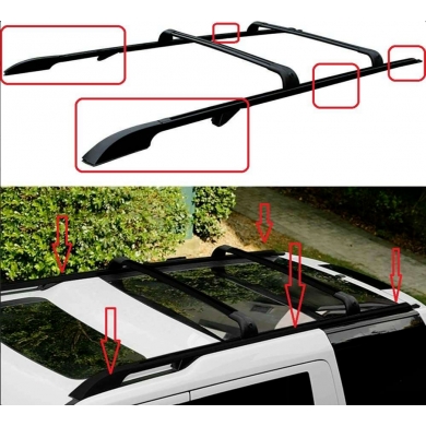 Land Rover Discovery 3 2004-2009 Uyumlu Yedek Parça OEM Tavan Çıtası / Siyah