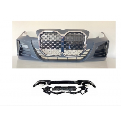Bmw 3 Serisi G20 İçin Uyumlu Yedek Parça G22 Dönüşüm Body Kit (Krom Çerçeveli)