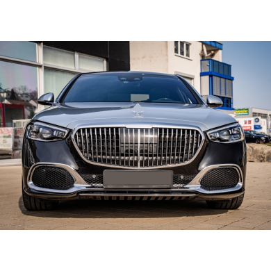 Mercedes W213 Yeni E Serisi Uyumlu Yedek Parça 2020+ Maybach Görünüm Body Kit (Siyah Sis Kapak)