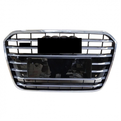 Audi A6 2012-2014 İçin Uyumlu Yedek Parça Panjur S6 Siyah