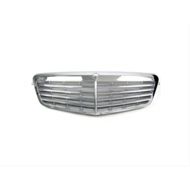 Mercedes W212 E Serisi 2009-2013 (Makyajsız Kasa) Uyumlu Yedek Parça Panjur Gümüş Elegance 2128800283