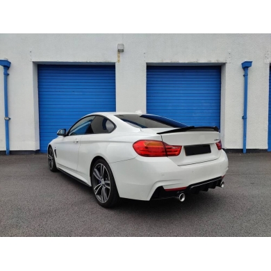 Bmw 4 Serisi (2013-2019) F32 (2 Kapı) İçin Uyumlu Yedek Parça M4 Spoiler- Piano Black (Parlak Siyah)