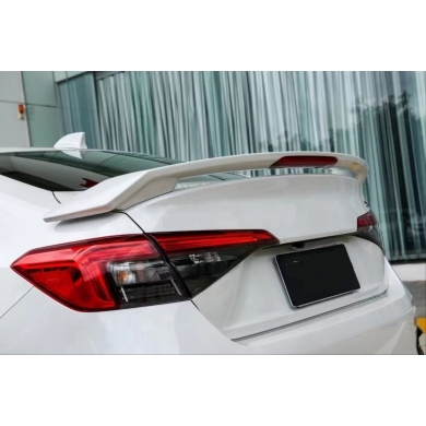 Honda Civic Uyumlu Yedek Parça 2022 Modulo Işıklı Spoiler- Piano Black