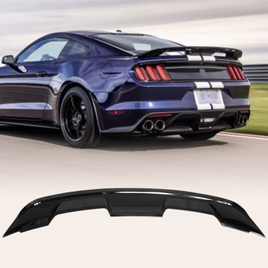 Ford Mustang İçin Uyumlu 2015-2020 GT500 Spoiler - Piano Black