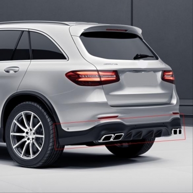 Mercedes X253 Glc 2016-2019 Uyumlu GLC 63 Difüzör Ve Egzoz Seti