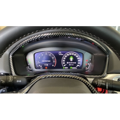 Honda Civic FE1 2022 İçin Uyumlu Gösterge Kaplama - Karbon