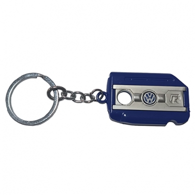Volkswagen Motor Kapağı Mavi Anahtarlık
