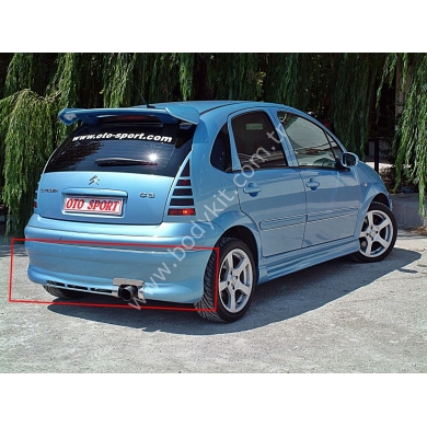 Citroen C3 Uyumlu Yedek Parça Arka Tampon Eki