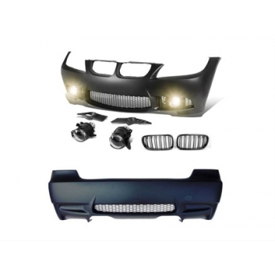 Bmw 3 Serisi E90 2009-2011 İçin Uyumlu Yedek Parça Lci M3 Görünüm Body Kit ( Ön-Arka-Tampon - Panjur - Sis Lambası)