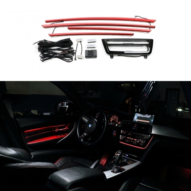 Bmw 3 F30 2011-2017 Uyumlu Yedek Parça İç Ambiyans Aydınlatma (Kapı Trimleri ve Teyp Çerçevesi ile Beraber) 2 Renk