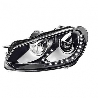 Volkswagen Golf 6 2008-2013 Uyumlu Yedek Parça R Far 15 Led Tek Mercek