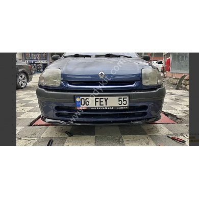 Renault Clio 2 Uyumlu Yedek Parça Ön Lip - Plastik