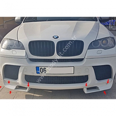 BMW X6 E71 Tampon Alt Flapları