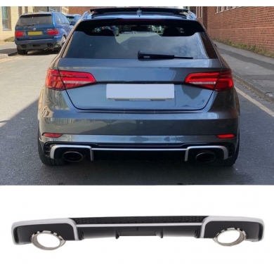 Audi A3 Hatchback 2016 - 2019 İçin Uyumlu  Yedek Parça  RS3 Difüzör (Normal Tampon İçin)