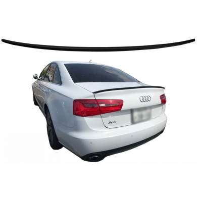 Audi A6 2012-2017  Uyumlu Yedek Parça Spoiler Parlak Siyah