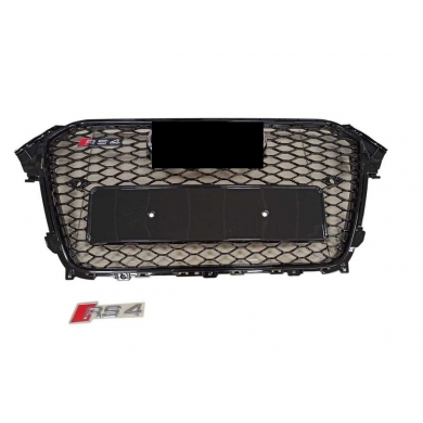 Audi A4 RS4 2012-2015  Uyumlu Yedek Parça Komple Siyah Panjur