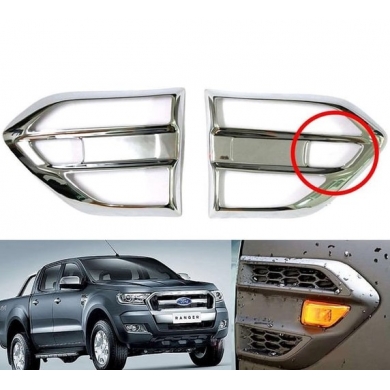 Ford Ranger Uyumlu  Yedek Parça 2016-2018 Sinyal Çerçevesi Krom