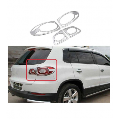 Volkswagen Tiguan 2008-2011 Uyumlu Yedek Parça Arka Stop Çerçevesi / ABS Krom