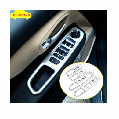 Jeep Renegade Uyumlu Yedek Parça 2014+ İç Cam Açma Çerçevesi Aksesuar 4 Parça Set Silver