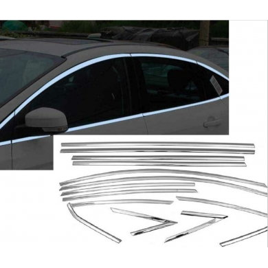 Ford Focus Uyumlu Sedan 2005-2010  Uyumlu Yedek Parça Cam Çıtası Krom